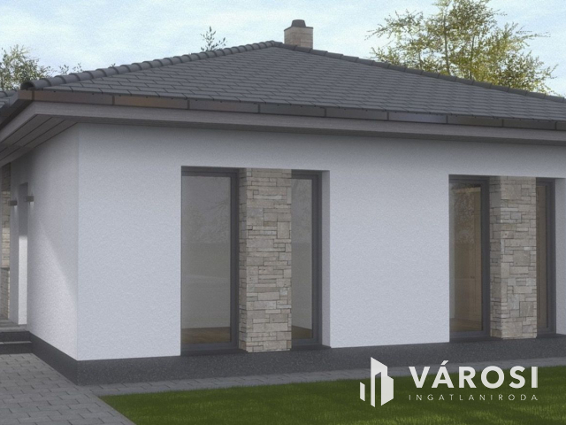 Stílusos otthon nagy terasszal új lakóparkban