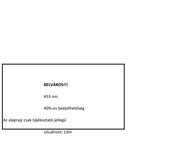 Kiváló adottságú telek ikerháznak is Debrecen belvárosában