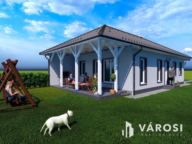 Új építésű családi ház praktikus elrendezéssel