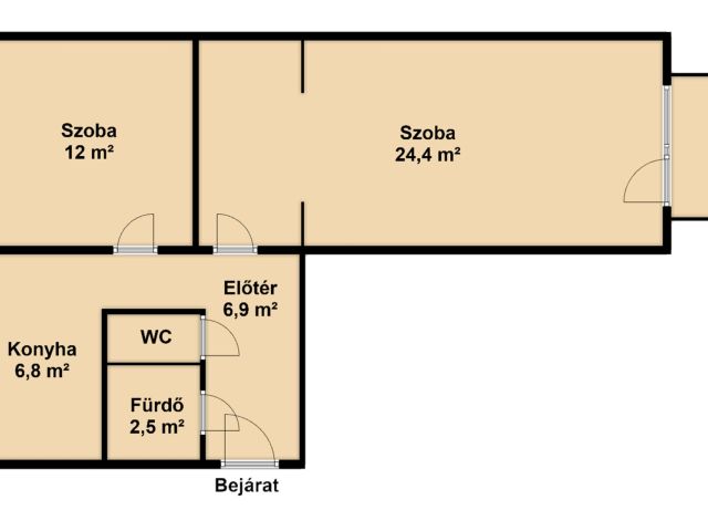 Felső szomszéd nélküli lakás