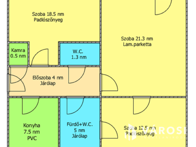 Budapesti úton 3 szobás, felújítandó, erkélyes lakás eladó!