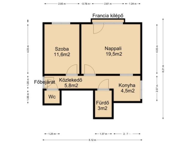 Belvárosi kiadó cirkós lakás
