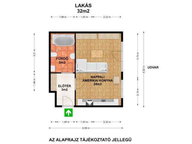 Modern, liftes garzon kiadó Békéscsaba belvárosában!